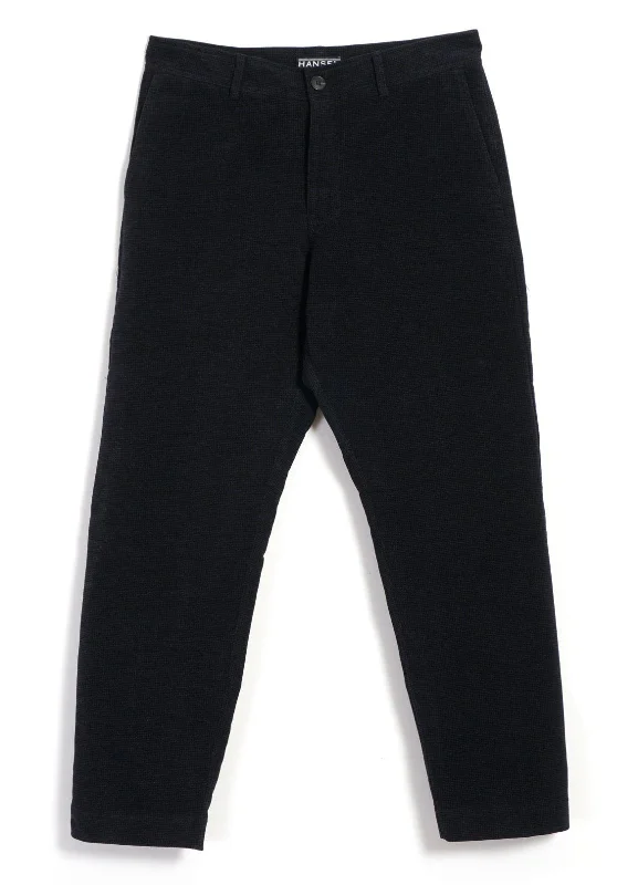 TYGE | Wide Cut Cropped Trousers | Onyx Trousers Ceremony Elegant
