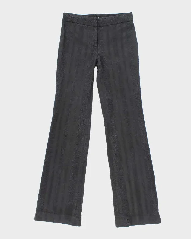 Elie Tahari Black Textured Trousers - W26 L31 Trousers Spring Floral