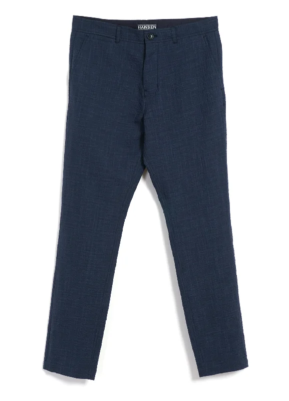 FRED | Regular Cut Trousers | Crinkle Blue Trousers Hiking Durable