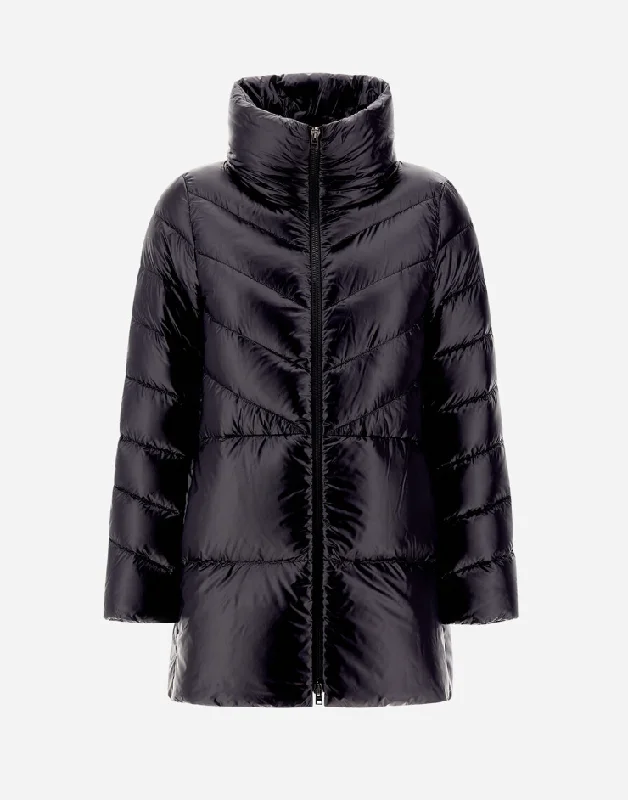 A-Shape Coat Stand-Up Roll-Neck Turtle