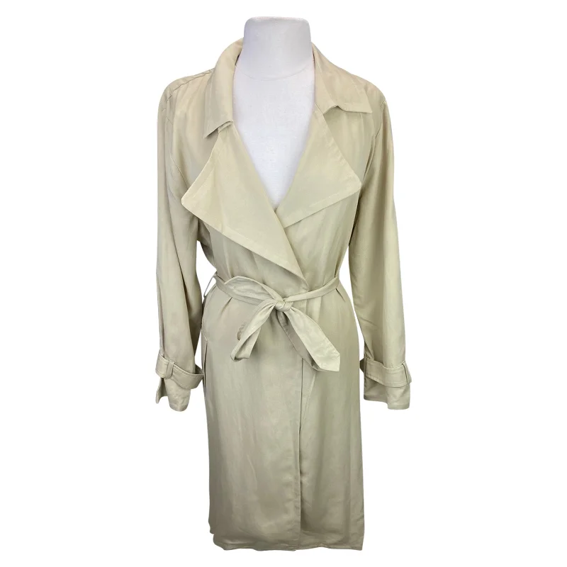 Two Bits Equestrian 'The Trench Coat' in Tan - Women's Small Appliqued Beaded Sequined Two Bits Equestrian 'The Trench Coat' in Tan - Women's Small Appliqued Beaded Sequined