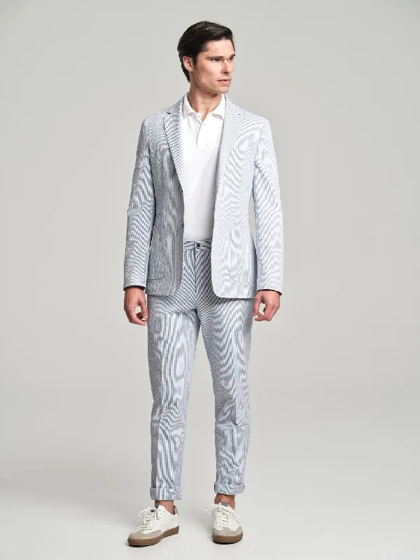 Evolution seersucker suit blazer Women's Simple Blazer