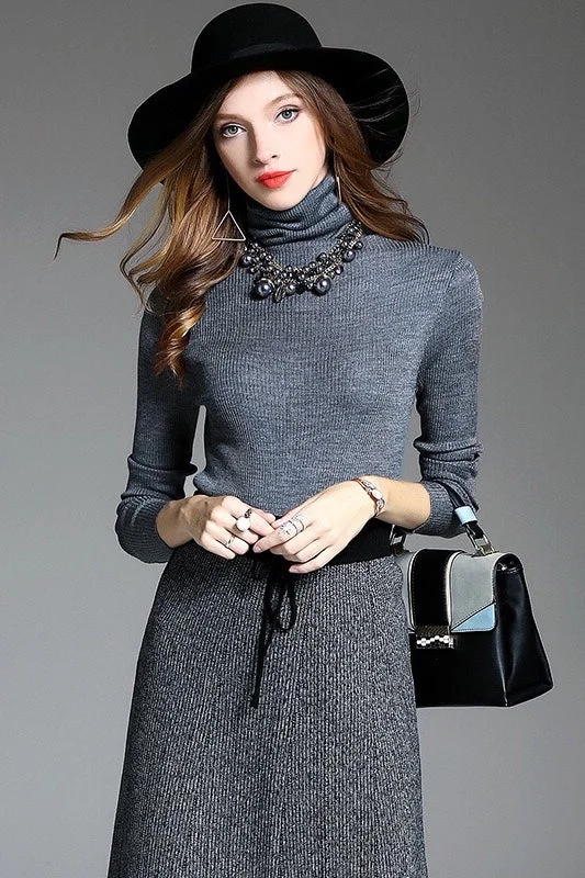 High Neck Wool Sweater Machine Wash Dry Clean Hand Wash