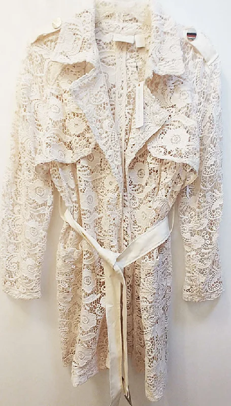 *NEW WITH TAG - EXQUISITE CHICO'S $199 COLLECTIBLES LIMITED EDITION LACE COAT IN PEARLIZED IVORY - ABSOLUTELY STUNNING! - WOULD MAKE A WONDERFUL CHRISTMAS OR BIRTHDAY GIFT Anorak Windbreaker Fleece *NEW WITH TAG - EXQUISITE CHICO'S $199 COLLECTIBLES LIMITED EDITION LACE COAT IN PEARLIZED IVORY - ABSOLUTELY STUNNING! - WOULD MAKE A WONDERFUL CHRISTMAS OR BIRTHDAY GIFT Anorak Windbreaker Fleece