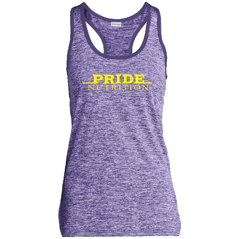 Pride LST396 Sport-Tek Ladies' Moisture Wicking Electric Heather Racerback Tank loose fit tank