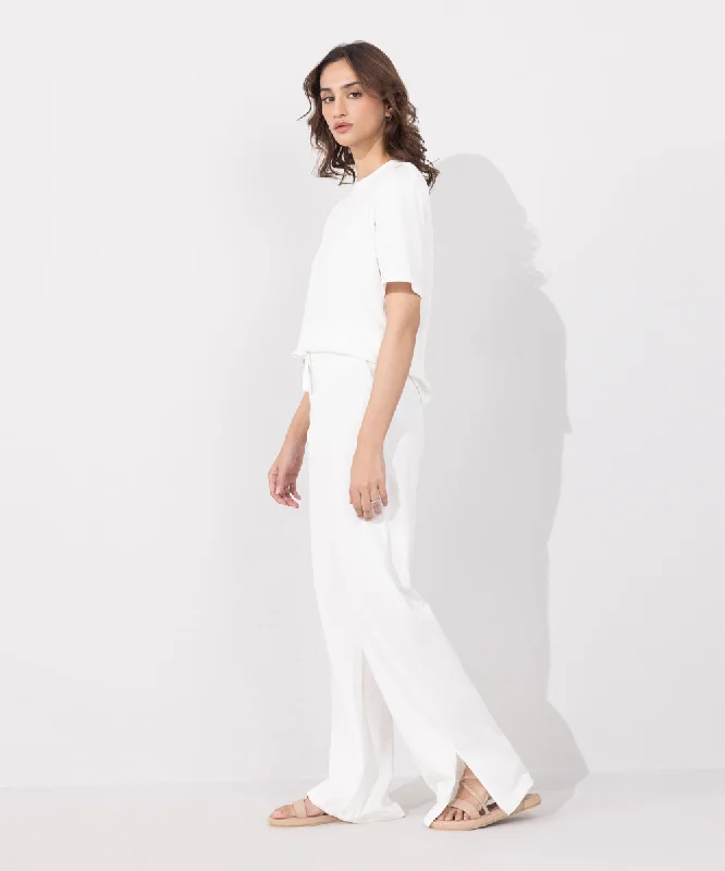 Pull-on Wide Leg Trousers Trousers Versatile Stylish