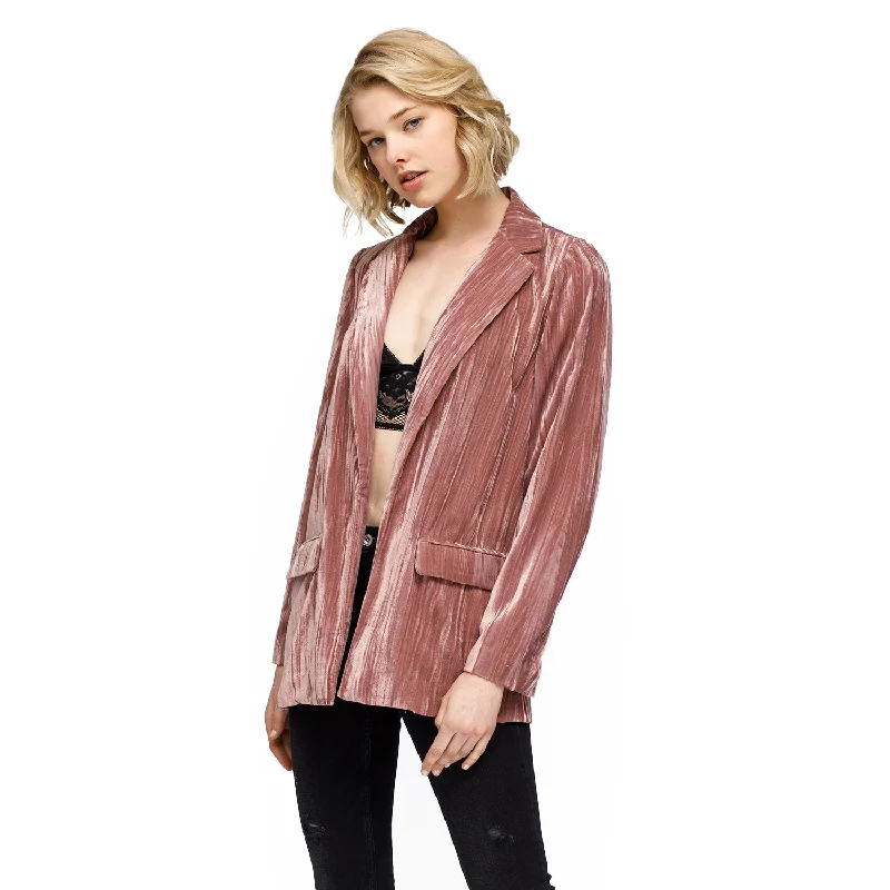 Nurode Women's Velvet Blazer In Rogue Silk Women's Blazer
