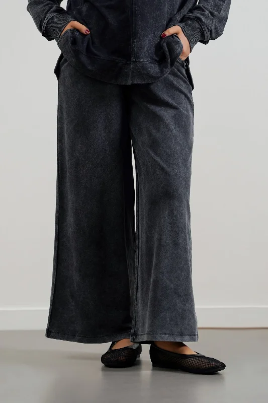WASHED TROUSERS Trousers Fleece Cozy