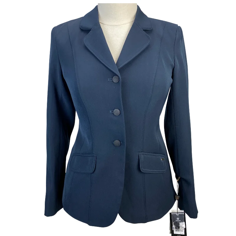 Ariat 'Heritage' Show Coat in Navy - Women's 6L Print Jacquard Embroidered