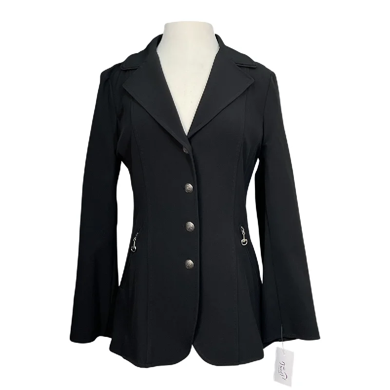 Goode Rider Ideal Show Coat in Black - Women's 12 Asymmetrical Diagonal princess
