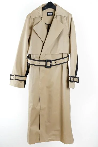 Piping Trench Coat (Beige) Vest Waistcoat Gilet