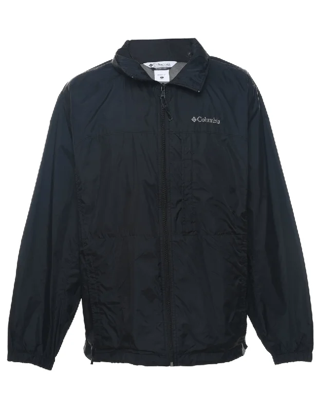 Columbia Black Classic Nylon Jacket - XL Jacket Blazer Coat