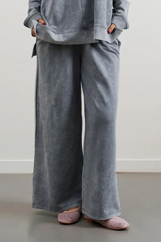 WASHED TROUSERS Trousers Satin Smooth