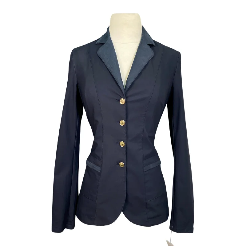 Sarm Hippique 'Antea EQ' Classic Show Coat in Navy - Women's EU 40 (US 8) Trench Wool Cashmere Sarm Hippique 'Antea EQ' Classic Show Coat in Navy - Women's EU 40 (US 8) Trench Wool Cashmere