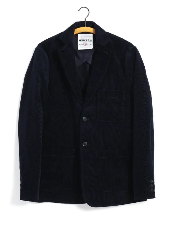 CHRIS | Classic Two Button Blazer | Fluid Navy Women's Luxurious Jacket