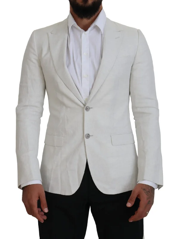 Dolce & Gabbana Elegant  Sicilia Single Breasted Men's Blazer Women's Trendy Jacket