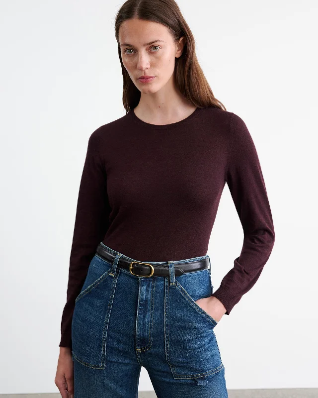 ORIANA SWEATER Lace Blend Ribbed Blend Corduroy Blend