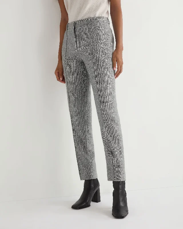Women's Harper Herringbone Trouser Grey Trousers versatile functional