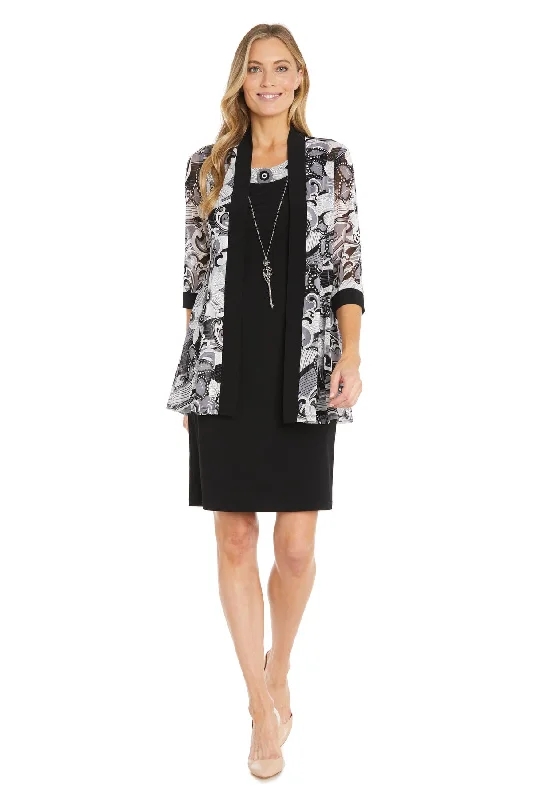 R&M Richards 1493 Two Piece Short Mother of the Bride Jacket Dress Ribbed Jacket Pleated Jacket Ruffled Jacket R&M Richards 1493 Two Piece Short Mother of the Bride Jacket Dress Ribbed Jacket Pleated Jacket Ruffled Jacket