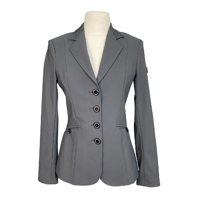 Equiline 'Gioia' Show Coat in Grey - Women's IT 38 (US 4) Hooded Caped Scarf