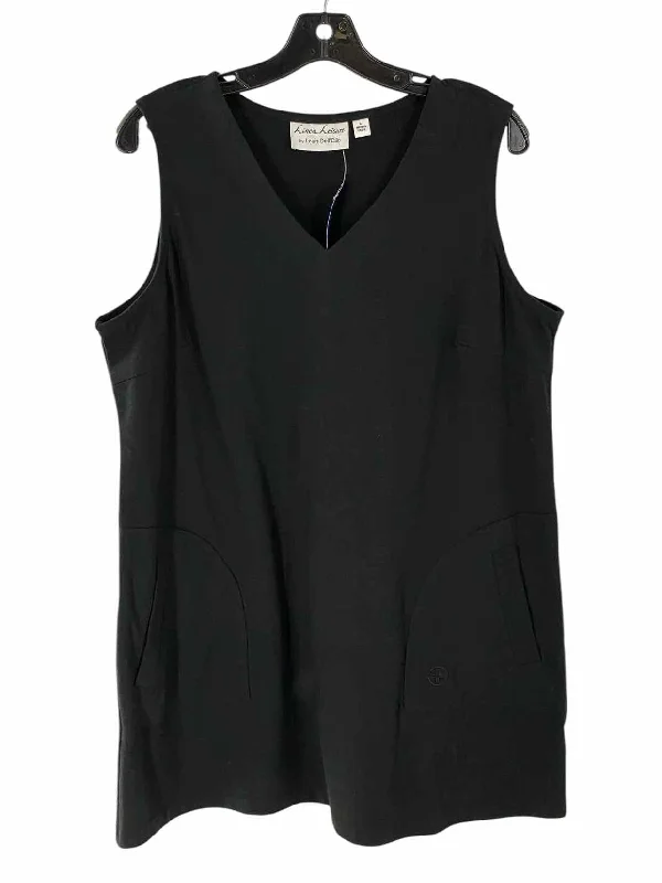 Linea by Louis Dell'Olio Size L Black Tank Top graphic tank top