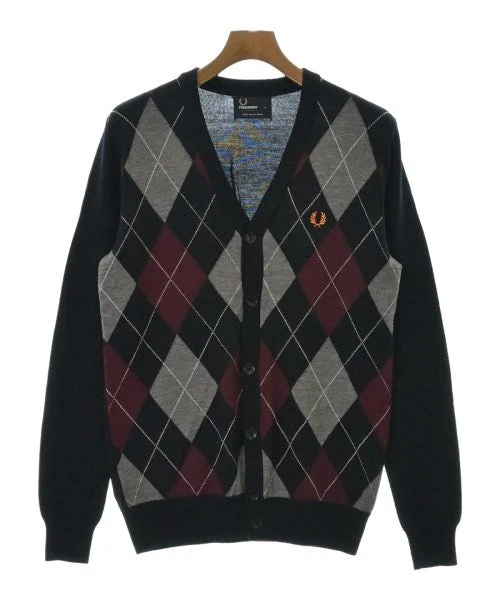 FRED PERRY Cardigans Mesh Cardigan Canvas Denim