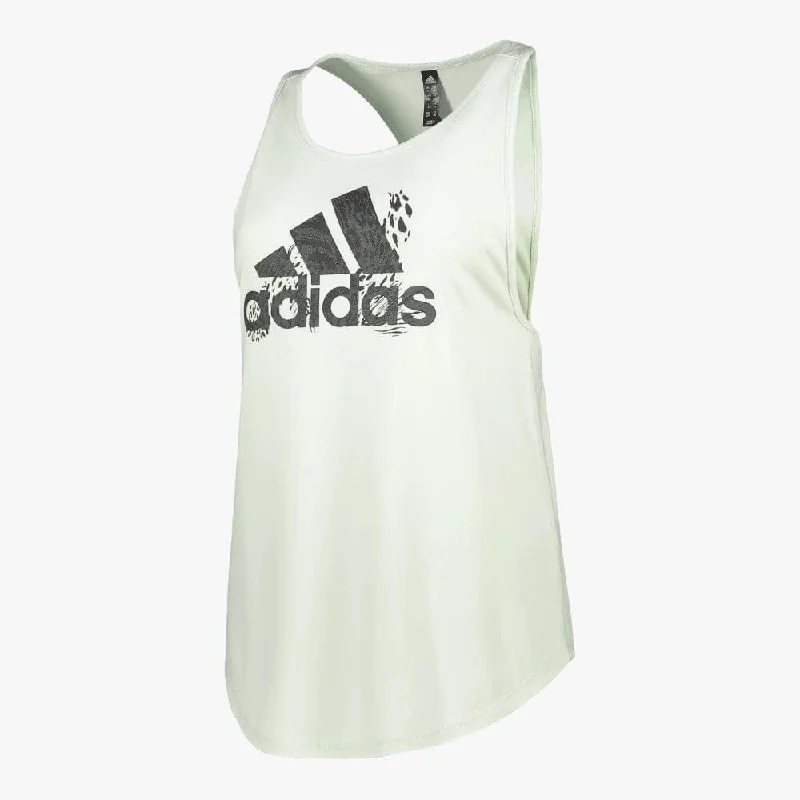 adidas Womens W Hybr G Tank Linen Green sleep tank top