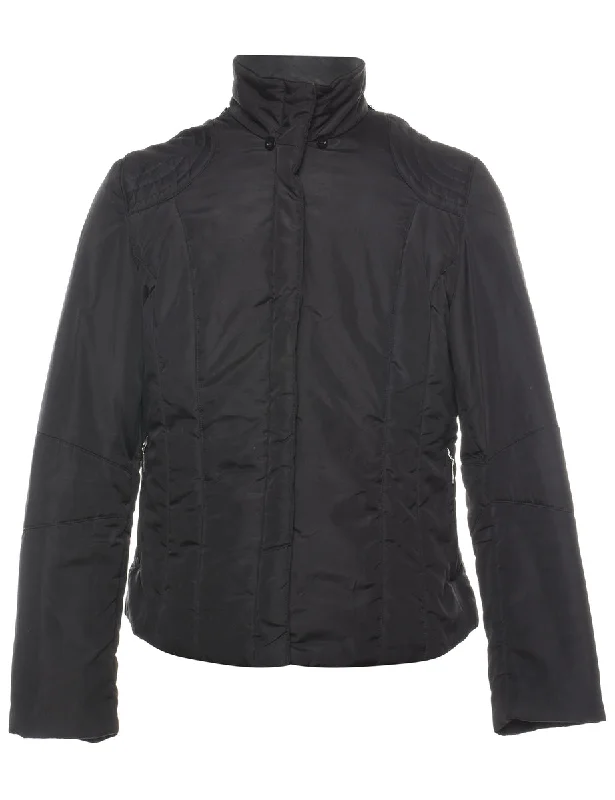 Classic Black Puffer Jacket - S Jacket Blazer Coat