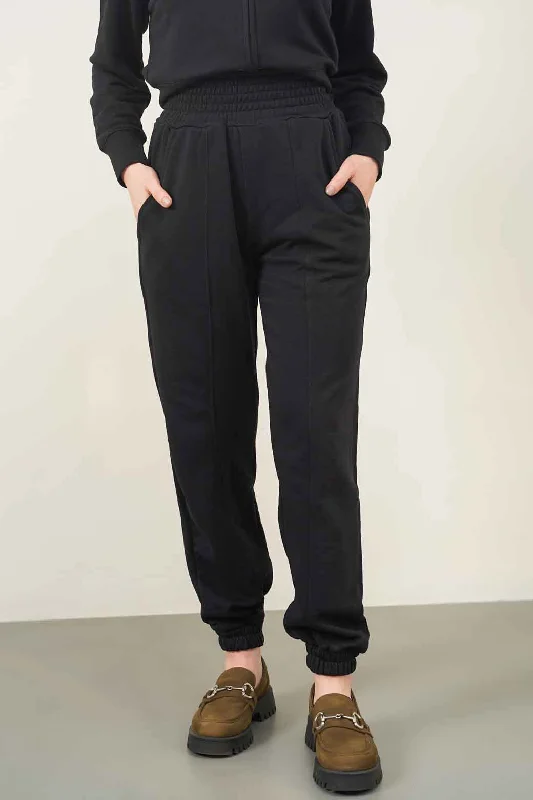 TROUSERS WITH ELASTICATED HEM Trousers Plaid Checkered