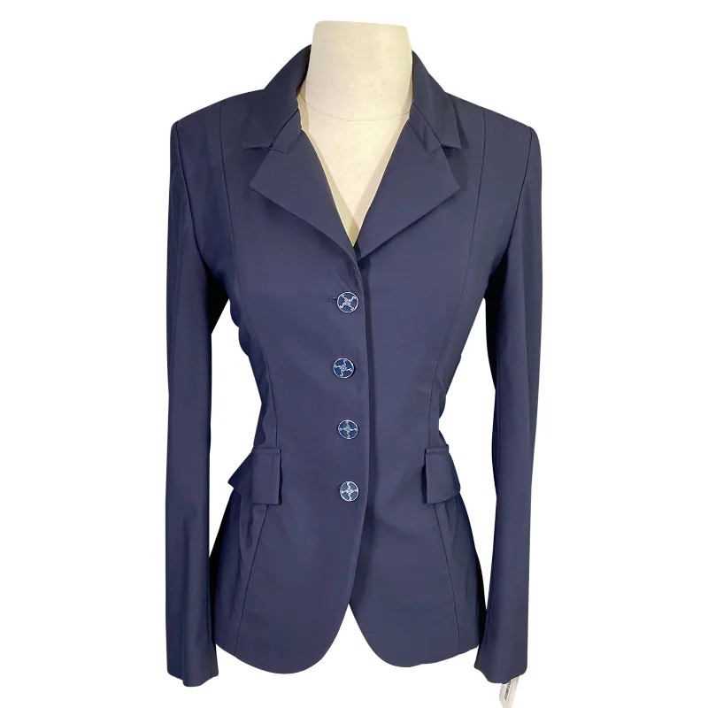 Tredstep 'Solo Pro' Competition Coat in Navy - Women's US 2 Cuffed Rolled Raglan