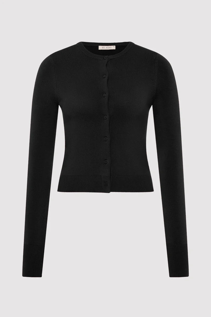 CLASSIC CARDIGAN - BLACK Oversized Loose Flowy