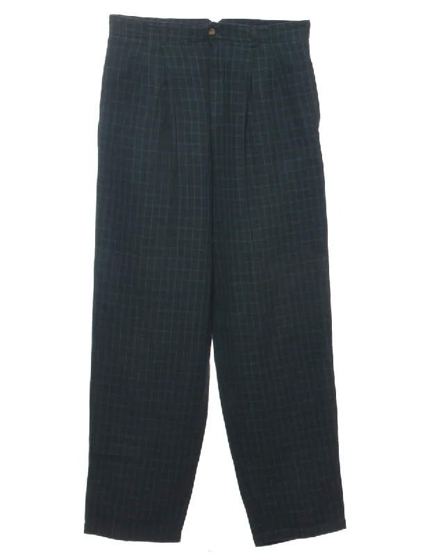 White Stag Checked Pattern Trousers - W32 L31 Trousers practical easy-care