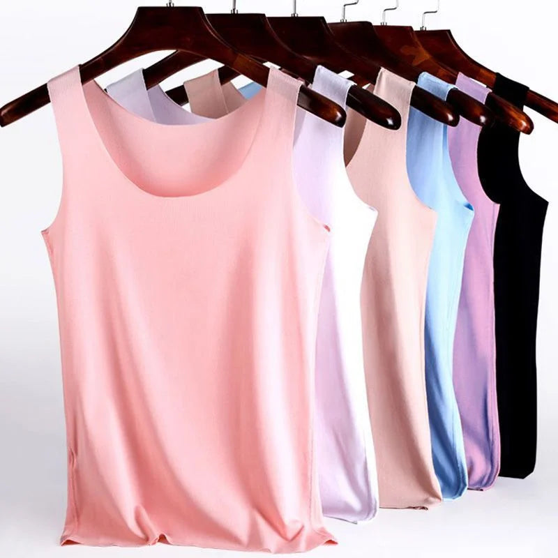 Women Summer Tight Fit No Trace Tanks Fashion Casual Tops sexy tank top