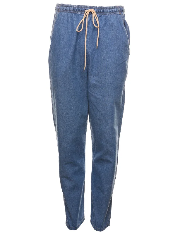 Tapered Denim Trousers - W28 L32 Trousers Wedding White