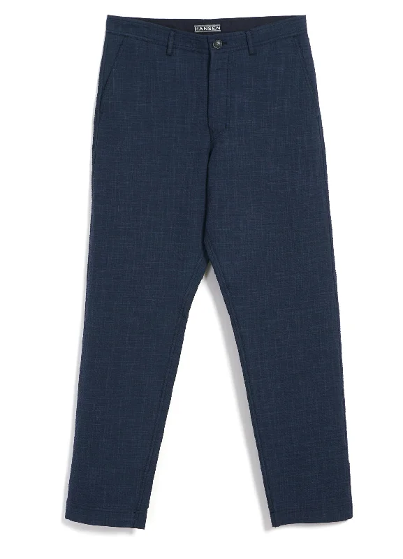KEN | Wide Cut Trousers | Crinkle Blue Trousers Travel Practical