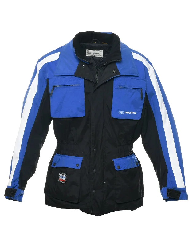 Colour Block Ski Jacket - L Cotton Fabric Linen Fabric Terry Fabric