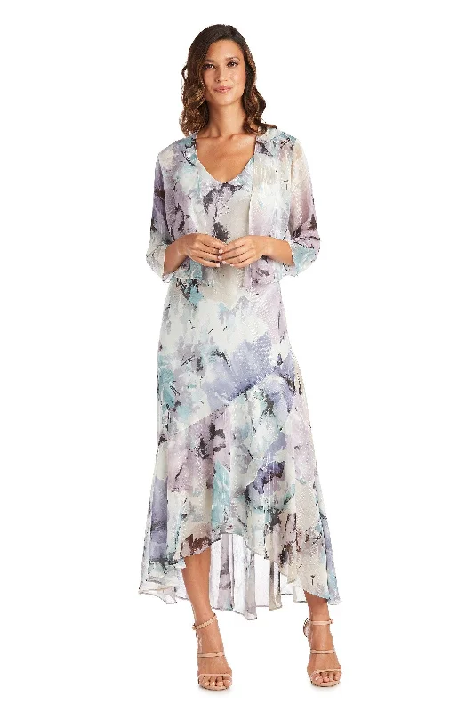 R&M Richards 7763 High Low Printed Jacket Dress Faux Fur Jacket Real Fur Jacket Shearling Jacket R&M Richards 7763 High Low Printed Jacket Dress Faux Fur Jacket Real Fur Jacket Shearling Jacket