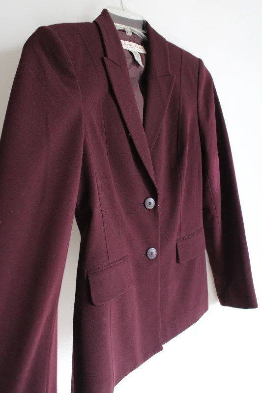 Apostrophe Essentials Burgundy Blazer | 4 Women's Unique Blazer