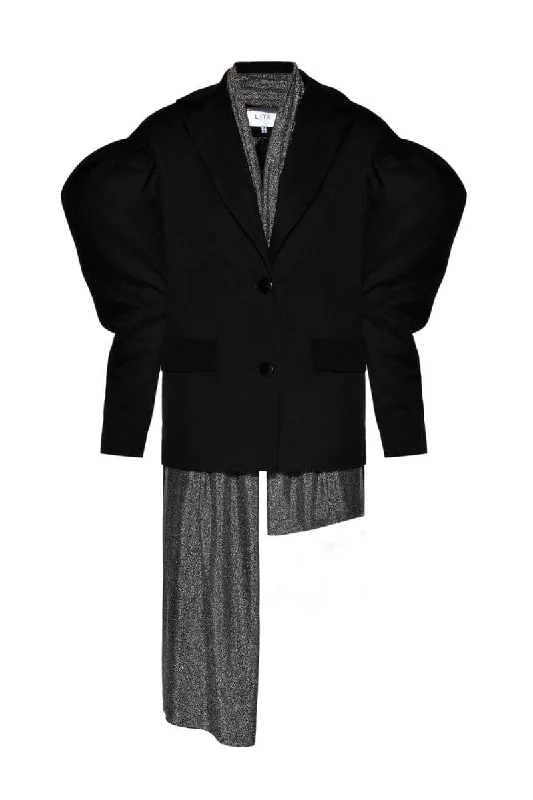 ONYX BLAZER WITH REMOVABLE SCARF Women's Trendy Jacket