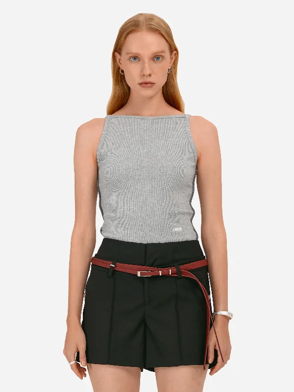 007 - Straight Cut Tank Top gold tank top