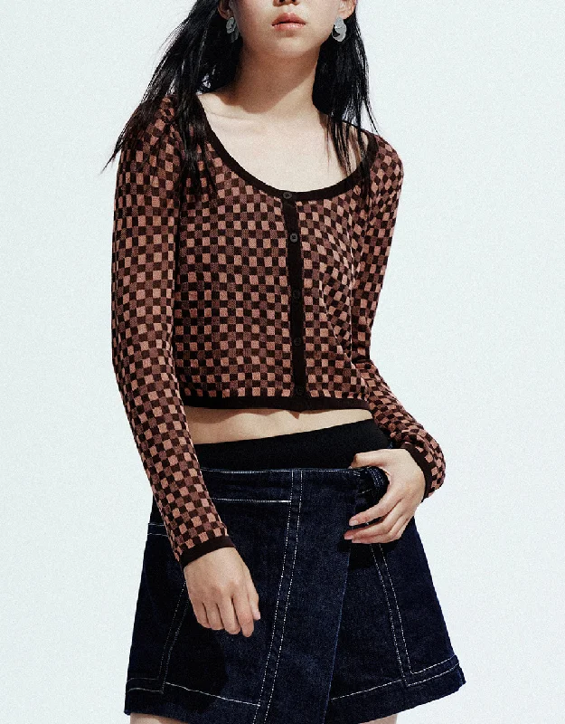 Brown Checkered