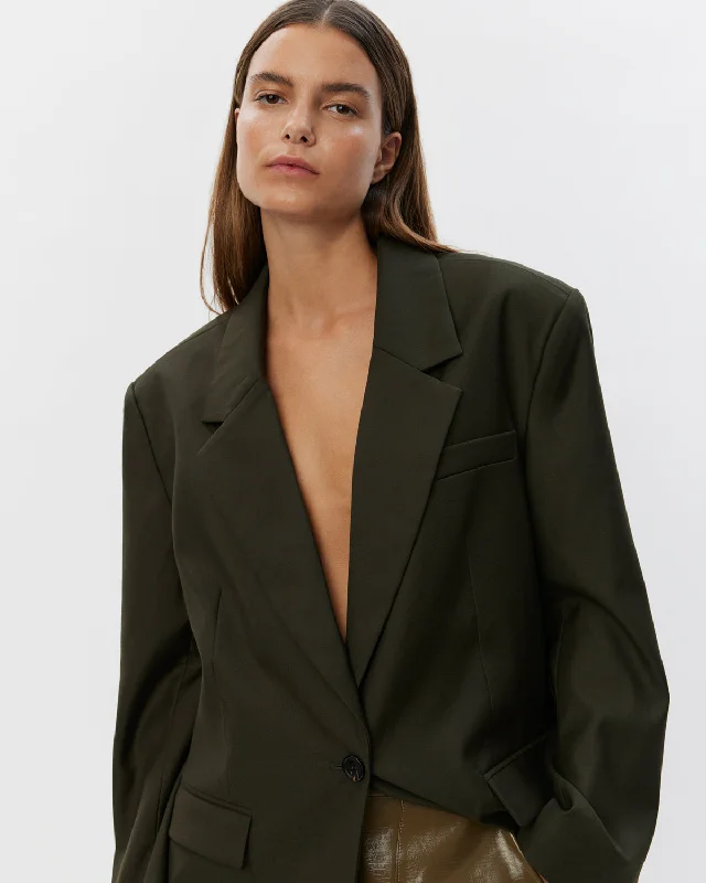 ERZASW BLAZER - olive Women's Elegant Suit
