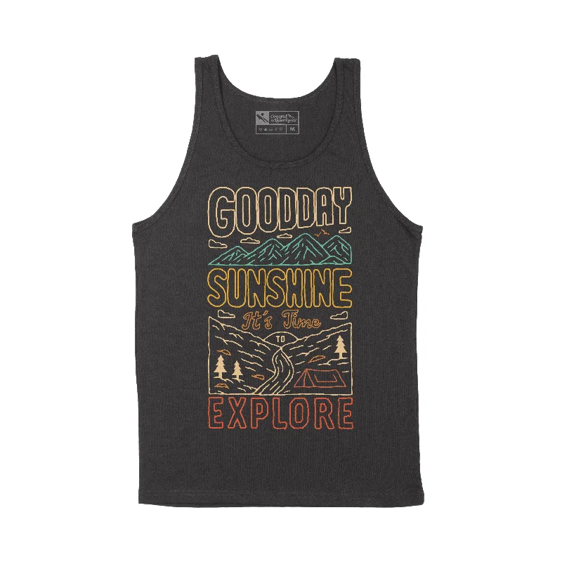 Good day sunshine tank floral tank top