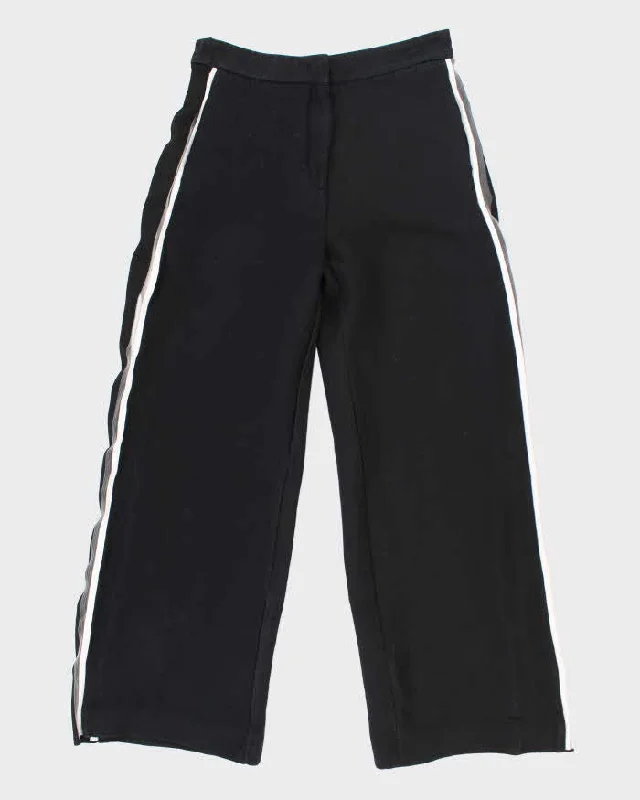 Fendi Wool & Silk Wide Leg Suit Trousers - W30 L31 Cropped Trousers Casual Linen