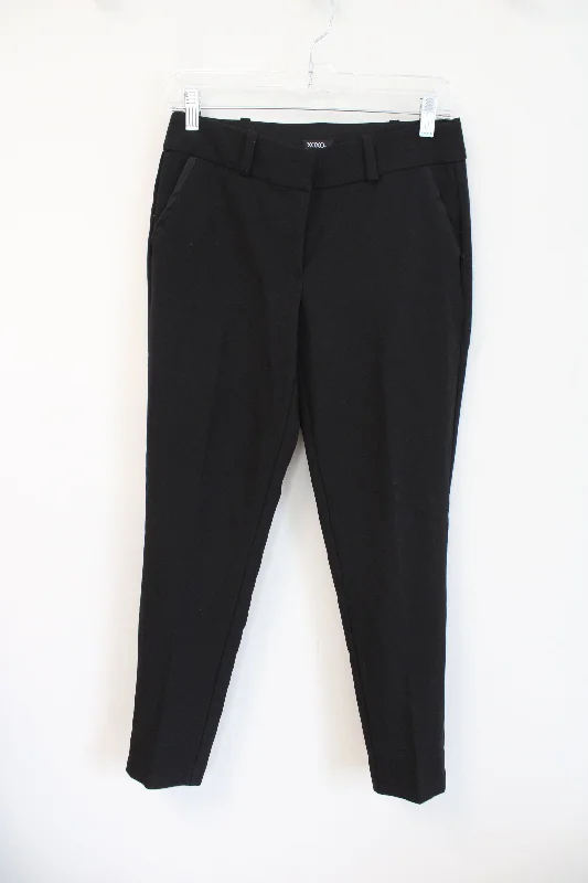 XOXO Solid Black Trouser Pants | 5/6 Trousers Recommended Stylist