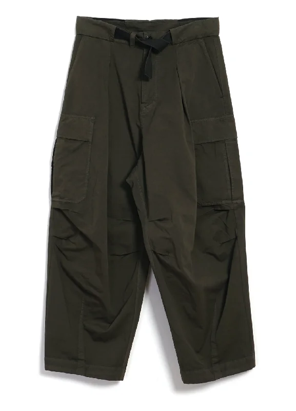 BENNY | Super Wide Ballon Trousers | Olive Drill Trousers Palazzo Wide Leg