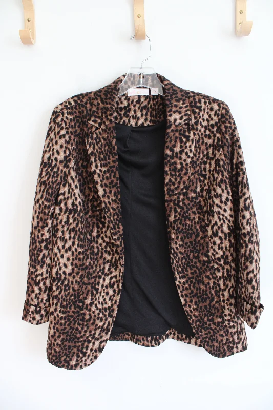 Kim Gravel Belle Leopard Print Blazer | XXS Women's Trendy Suit