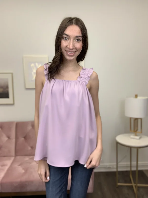 All Ruffles Women's Tank Top one shoulder tank