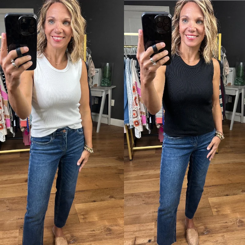 Things Are Happening Crewneck Tank - Multiple Options lace back tank