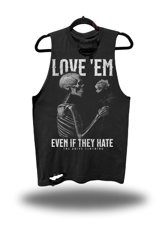 LOVE EM ROAD RASH TANK TOP flirty tank top